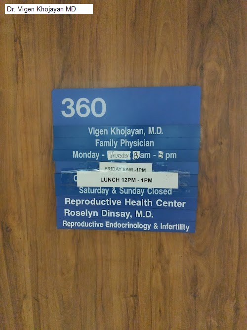 Dr. Vigen Khojayan MD