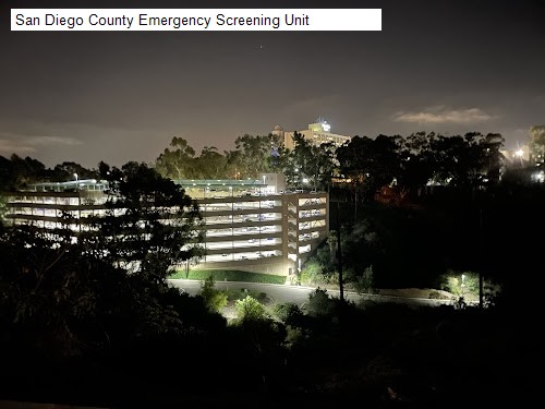 San Diego County Emergency Screening Unit