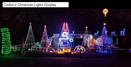 Corbin’s Christmas Lights Display